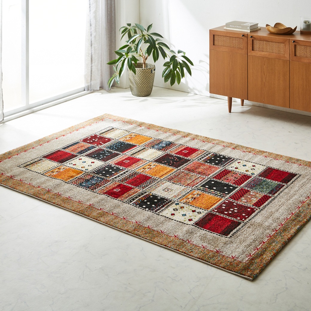 トルコ製ウィルトン織カーペット アンタルヤ 133×190cm｜ファミリー