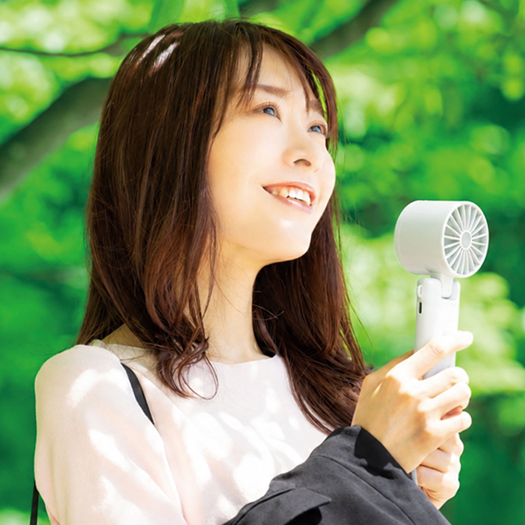 充電式ハンディーファン2個組 冷却プレート付き