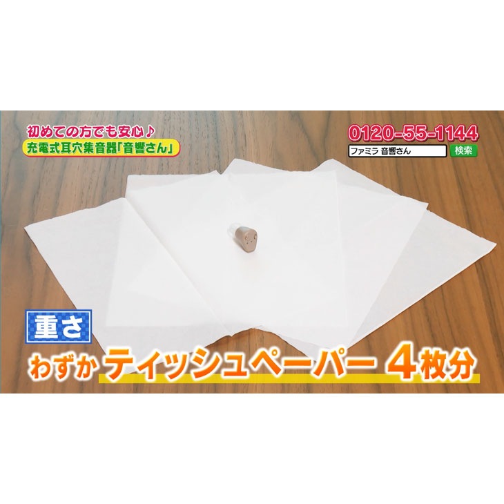 充電式楽らく耳穴集音器 音響さん 2個組