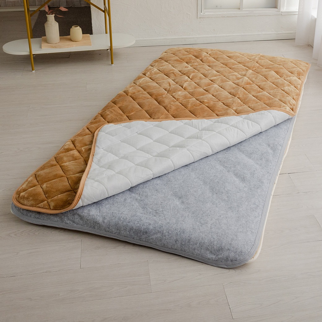 節電対策！万能アルミシート入り簡易シート 敷パッド用シングル