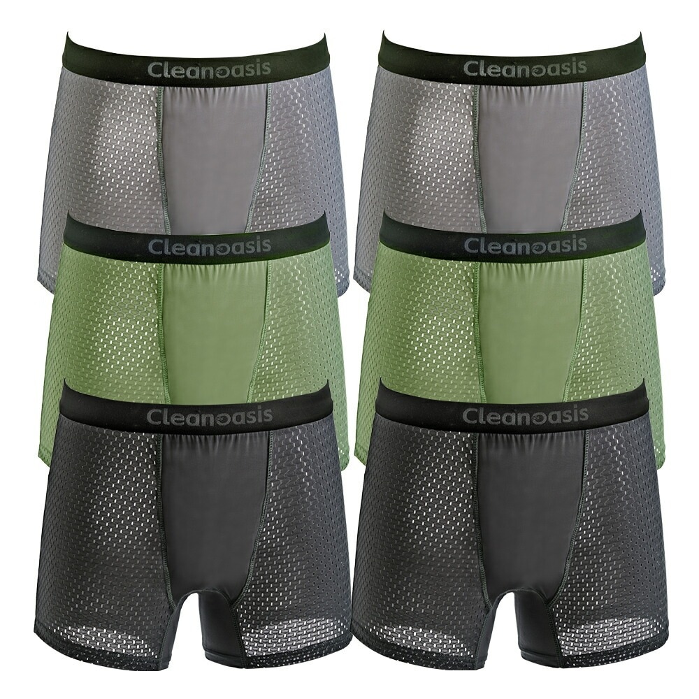 超爽快メッシュ安心パンツ3色6枚組 同サイズ