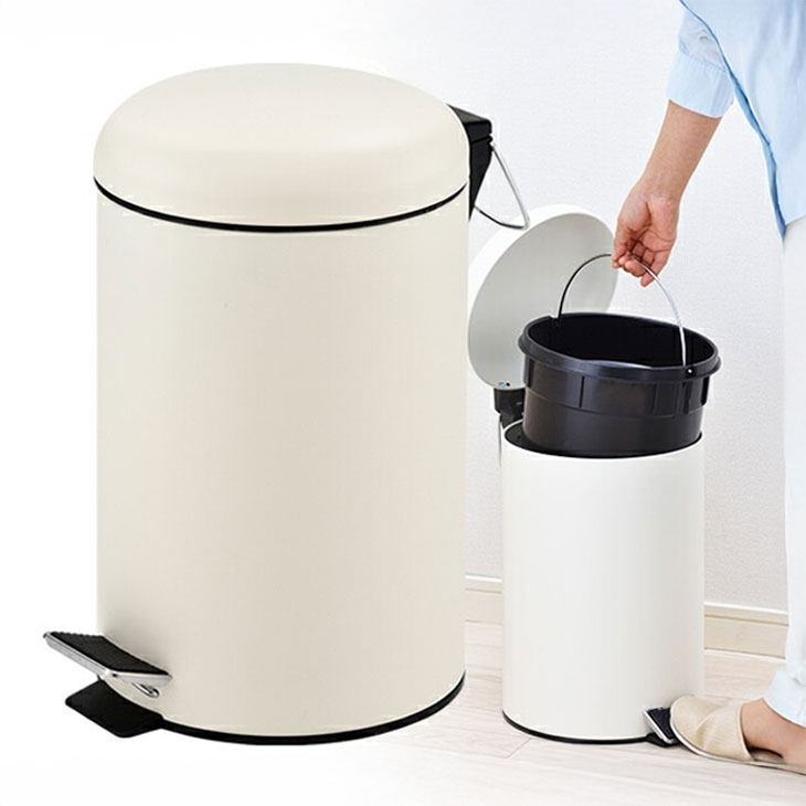 Snap-on スチール製ペダル式ごみ箱 12L Snap-on スチール製ペダル式ごみ箱 12L Snap-on スチール製