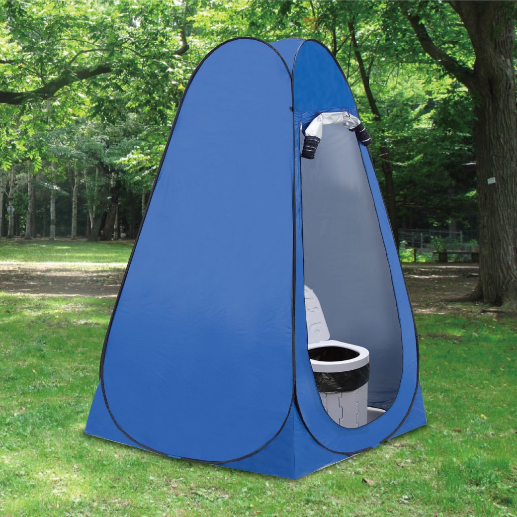 トイレテントブルー 便座とテントのフルセット｜防災のセレクトショップ SEI SHOP