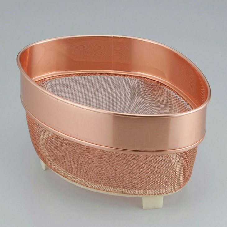 純銅製アミ三角コーナー