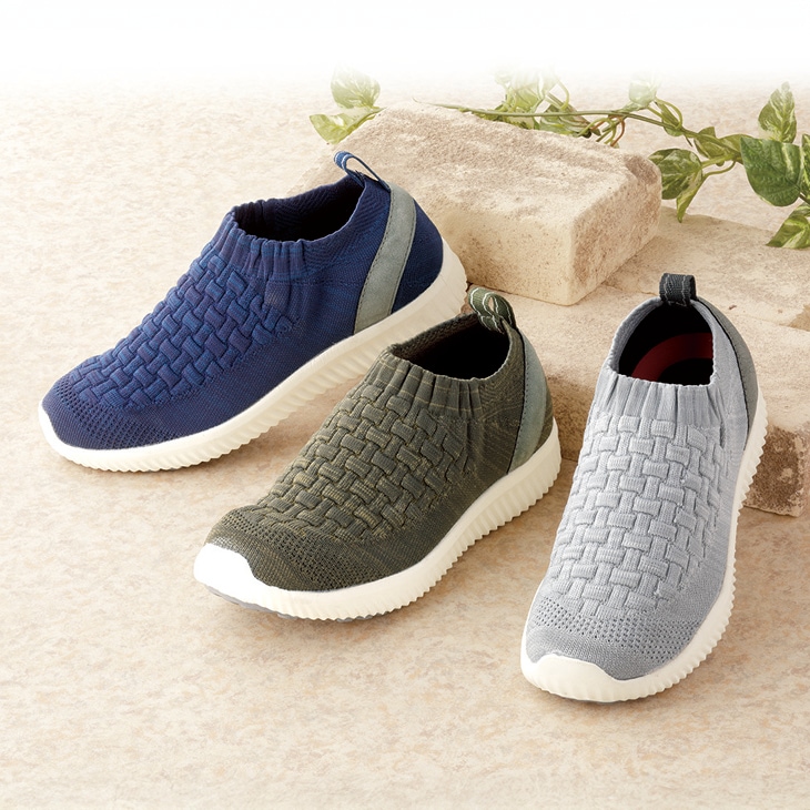 楽々のびのびニットストレッチシューズ