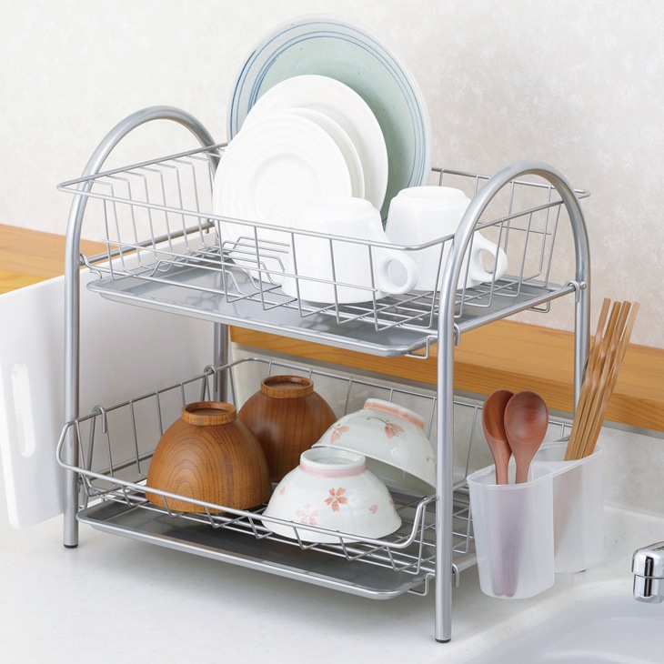 ワイド2段水切りかご