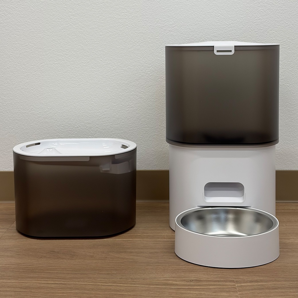 タイマー式自動えさやり器＆給水器2点セット｜ファミリー・ライフ公式通販