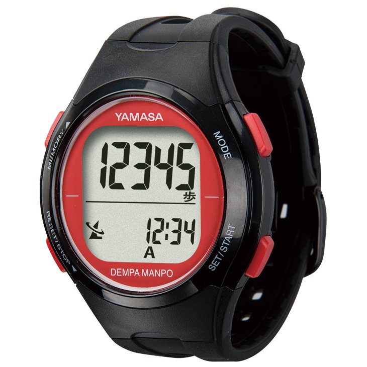 時刻合わせ不要の電波ウォッチ万歩計