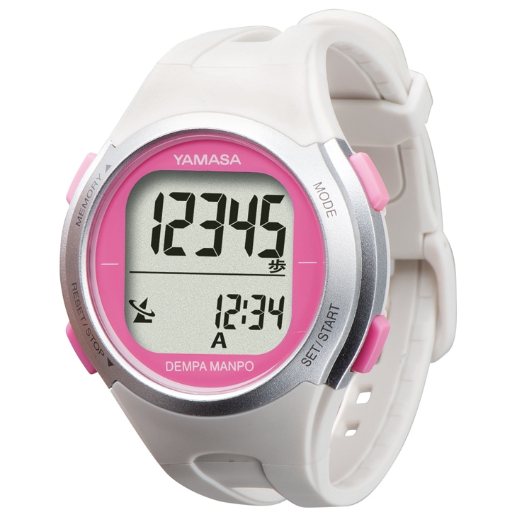 時刻合わせ不要の電波ウォッチ万歩計