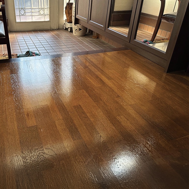 輝きが戻るフロアワックスシャイントップQ10 1本