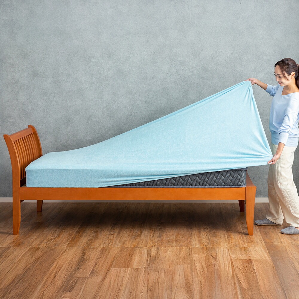 綿100%やわらかタオル地のびのびシーツ セミダブル