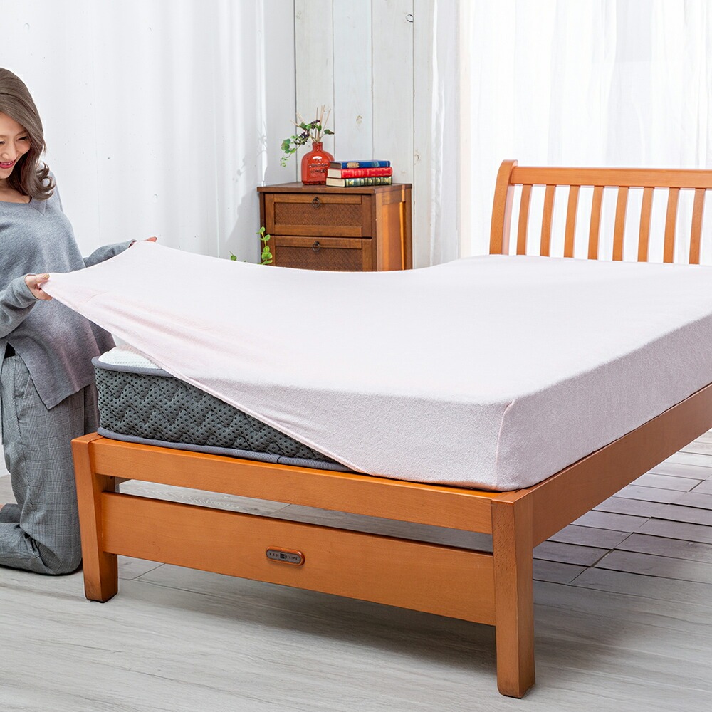 綿100%やわらかタオル地のびのびシーツ セミダブル