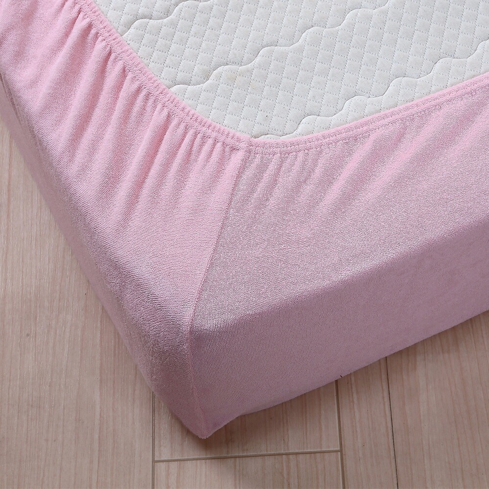 綿100%やわらかタオル地のびのびシーツ セミダブル