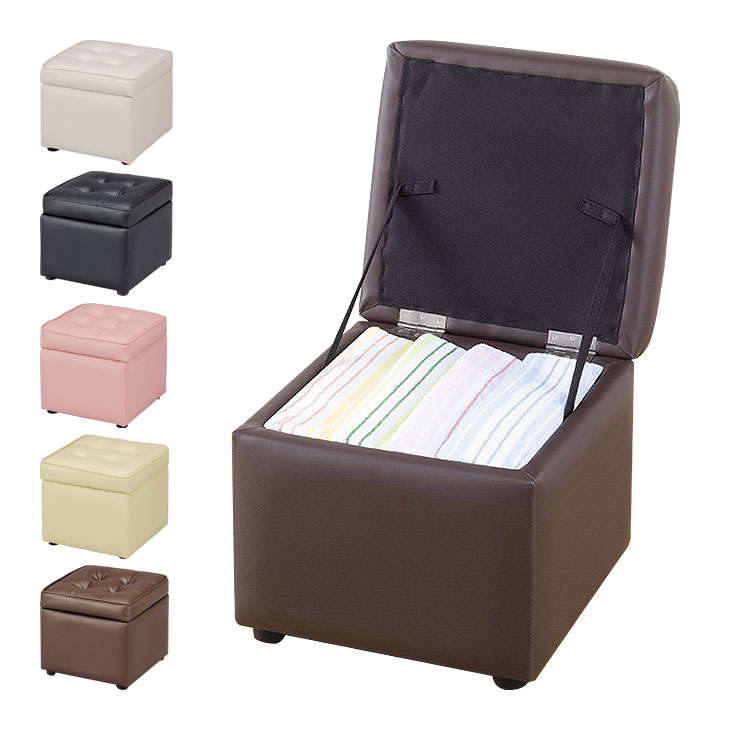 収納付きボックスふっくらソファスツール