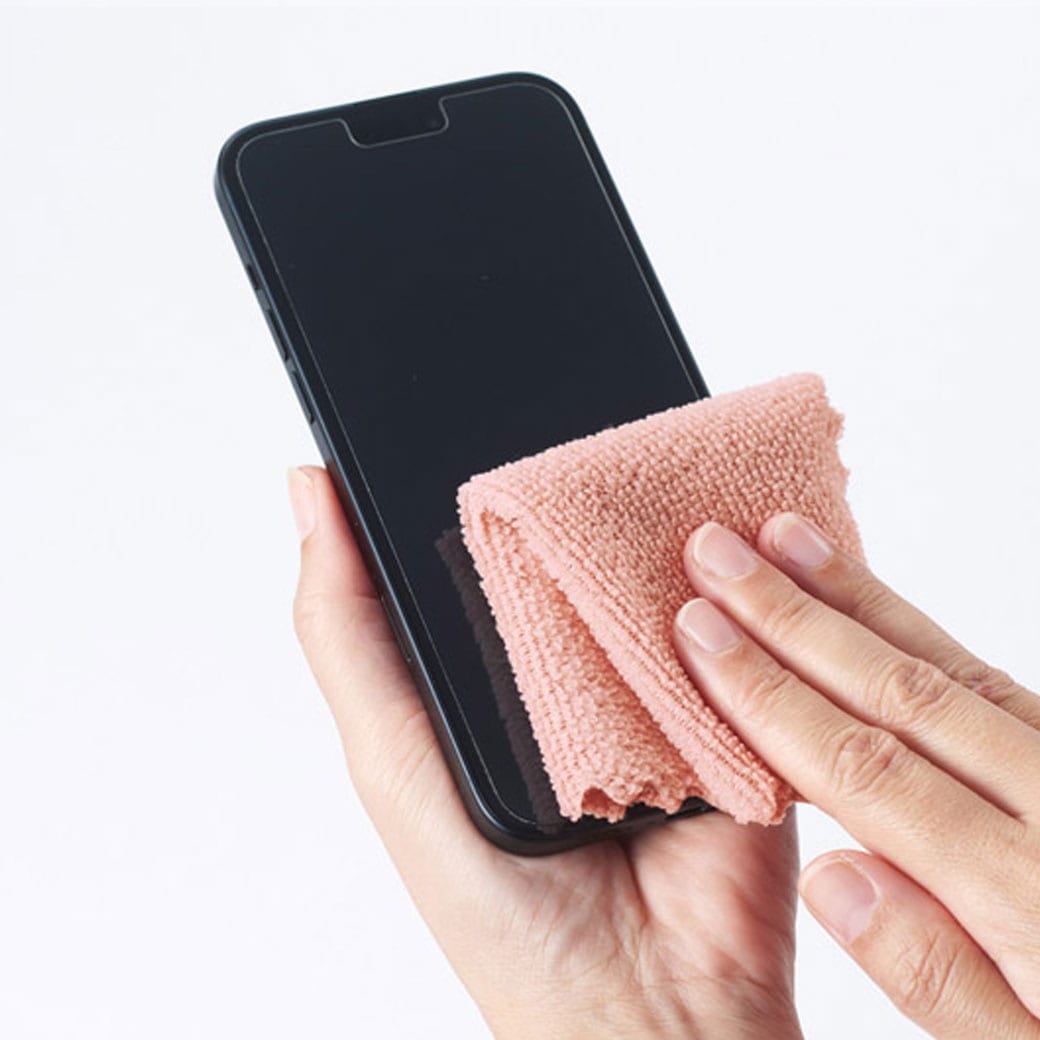 安心の両手すり付き脚立 トレー付き 4段 お掃除クロス付き