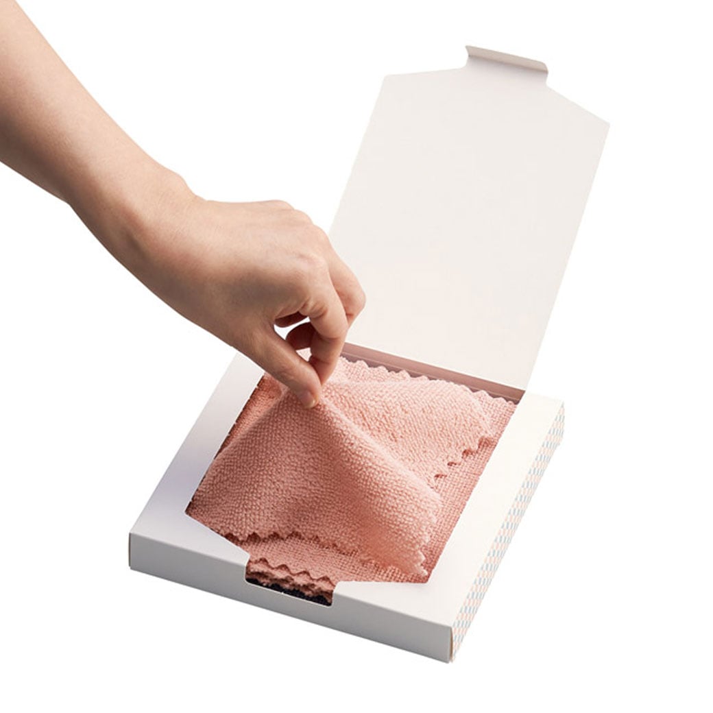 安心の両手すり付き脚立 トレー付き 4段 お掃除クロス付き