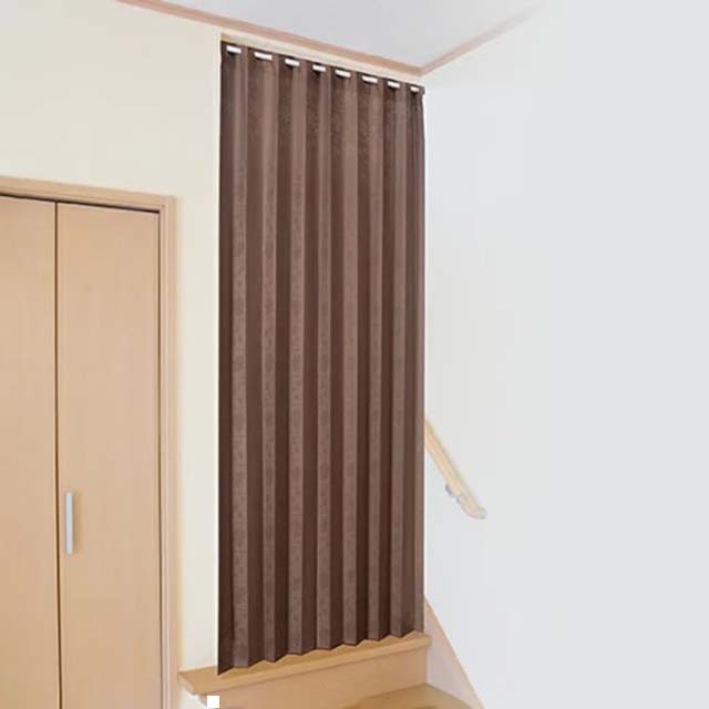 日本製 ワイド幅パタパタアコーディオンカーテン 突っ張り棒無し 200cm丈