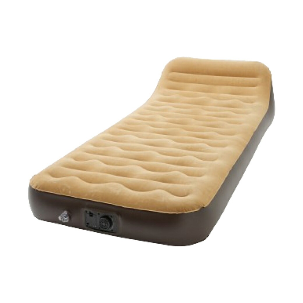 背もたれ付き電動エアーベッド ロータイプ シングル