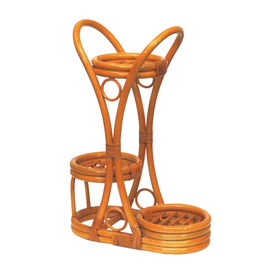 天然籐フラワーラック