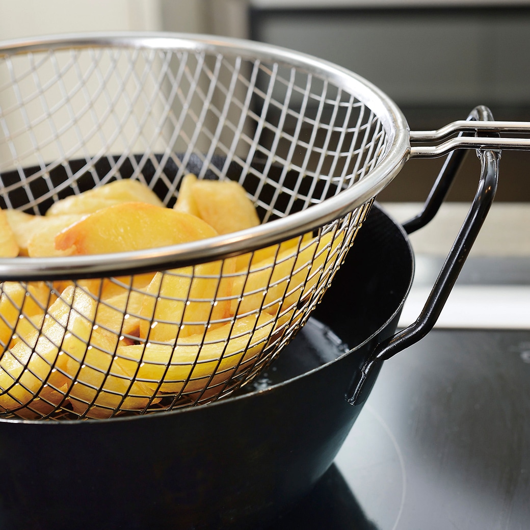 ラバーゼ 鉄揚げ鍋セット 28cm LB-099｜ファミリー・ライフ公式通販