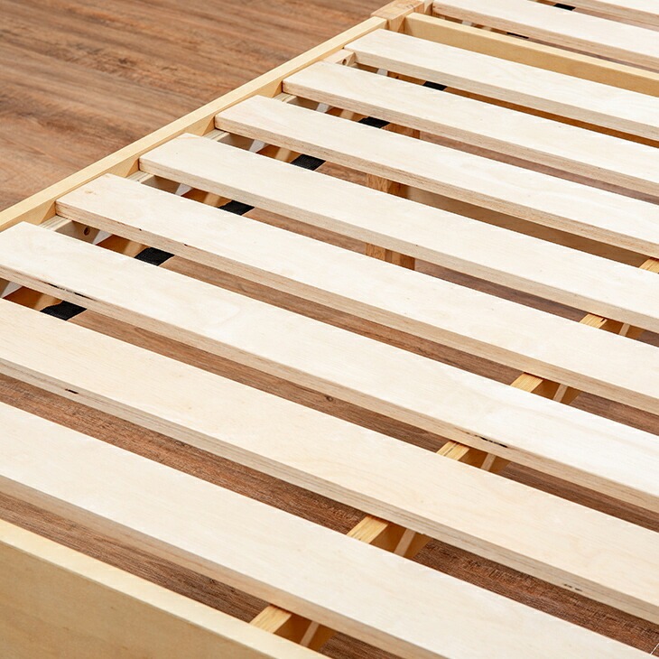 組立簡単な天然木すのこベッド シングル｜ファミリー・ライフ公式通販