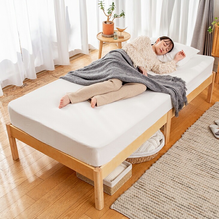 組立簡単な天然木すのこベッド シングル｜ファミリー・ライフ公式通販