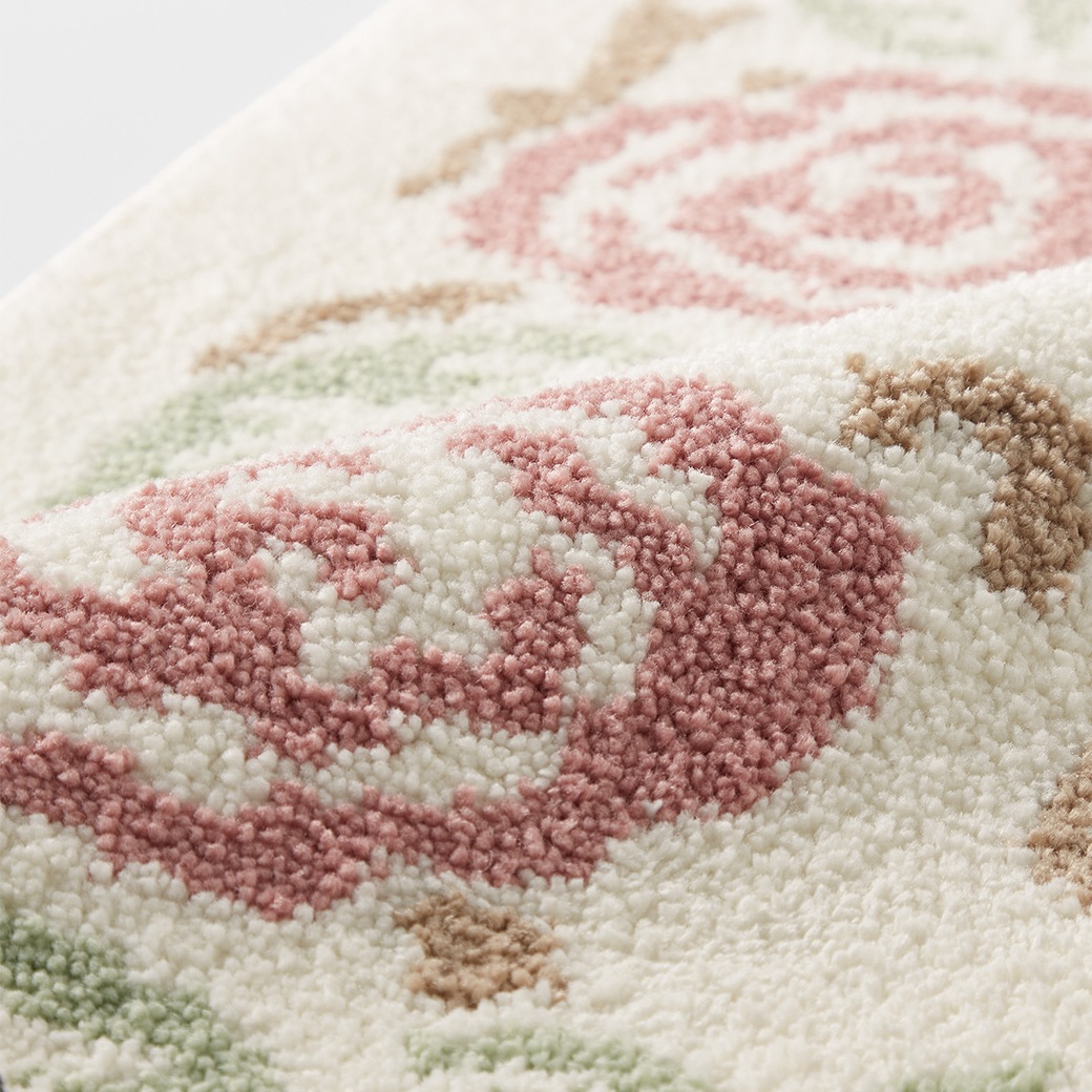 トイレマットシリーズ「ローズガーデン」 洗浄暖房用フタカバー