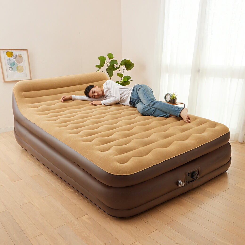 背もたれ付きエアーベッド ハイタイプ ワイド