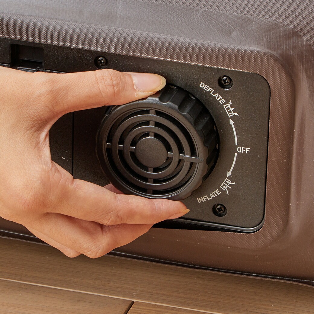 背もたれ付きエアーベッド ハイタイプ ワイド