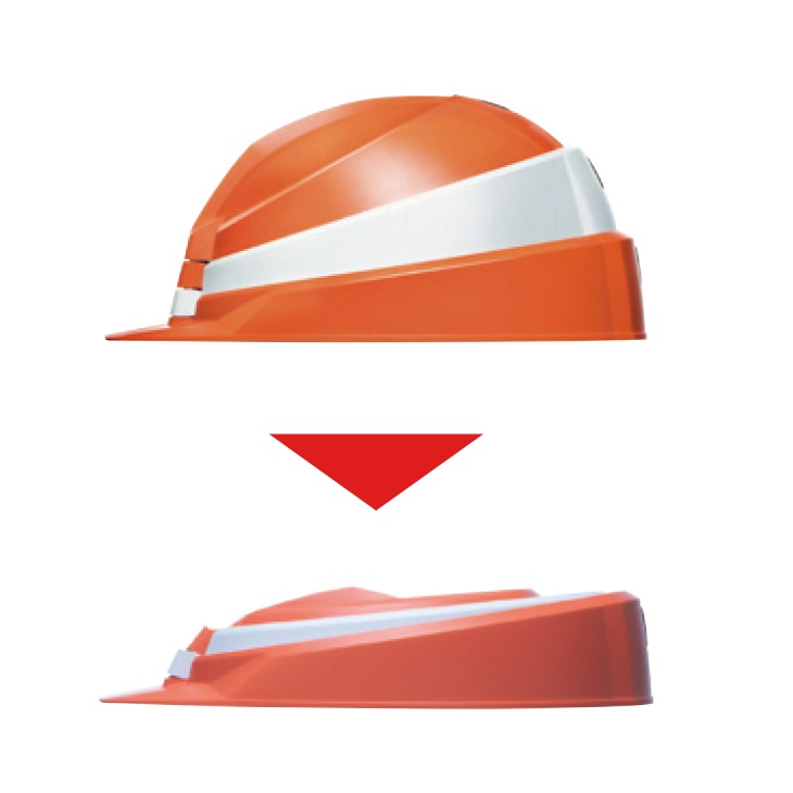 日本製 IZANO2 DIC 折りたたみ式ヘルメット AA21型HA7-K21式