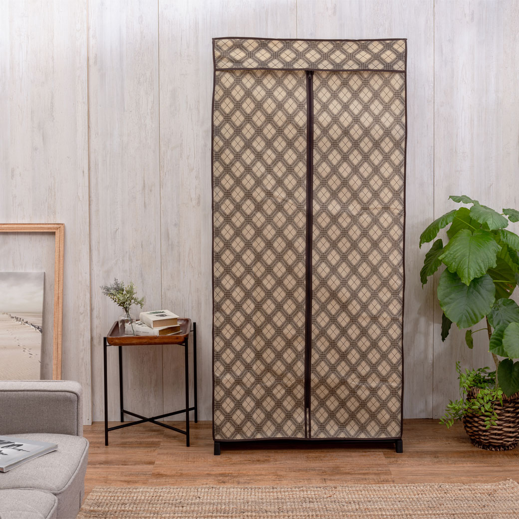 棚付きクローゼットハンガー 75cm幅