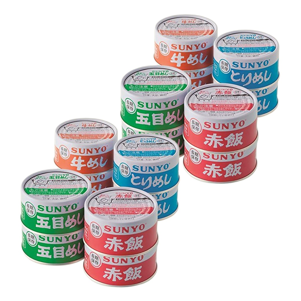 サンヨーごはん缶詰4種セット 185g×各4缶