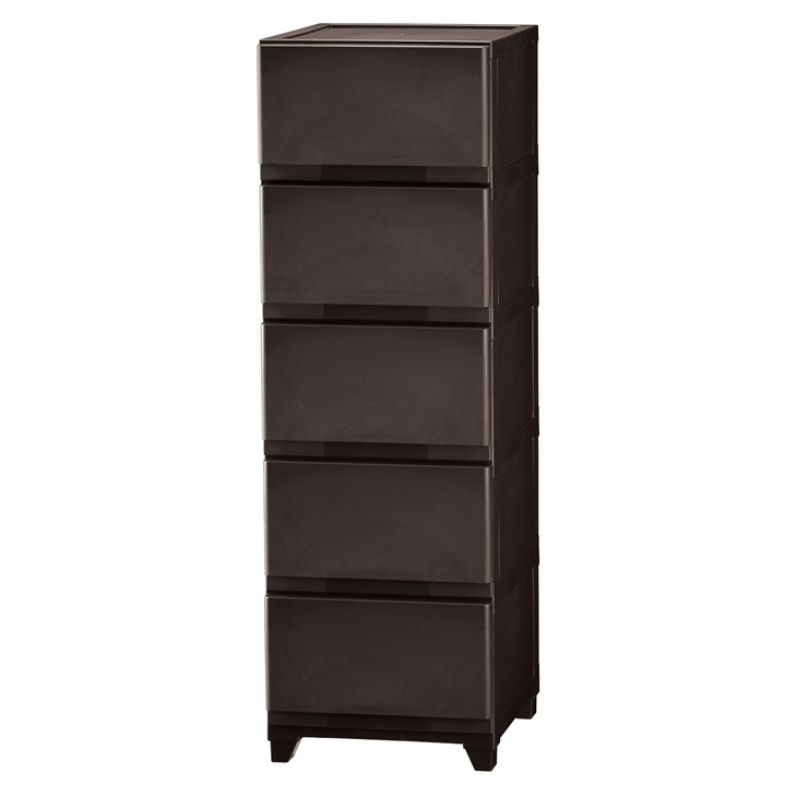 スリムチェスト 5段 側面化粧仕上げ