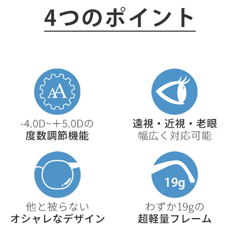 Presby do Lifeone プレスビー ドゥーライフワン 度数が調節できるメガネ 老眼鏡 近視 遠視 男女兼用タイプ