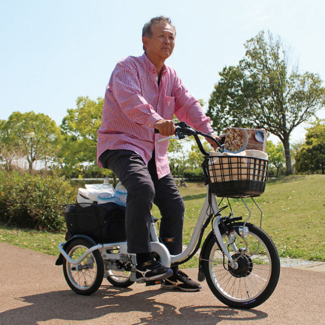 楽天市場】電動 アシスト三輪自転車（カラーシルバー