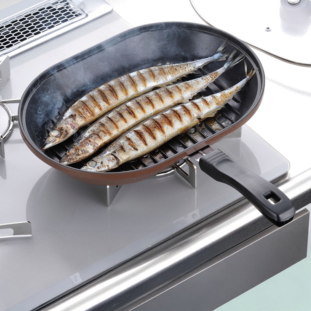 ワイドグリルパン ガラス蓋付き｜ファミリー・ライフ公式通販