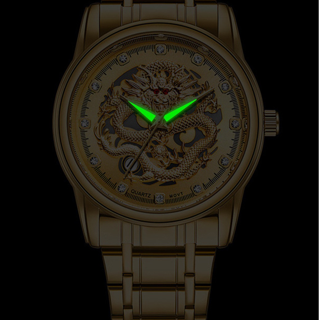 黄金龍腕時計（龍神ブレスレット付き）