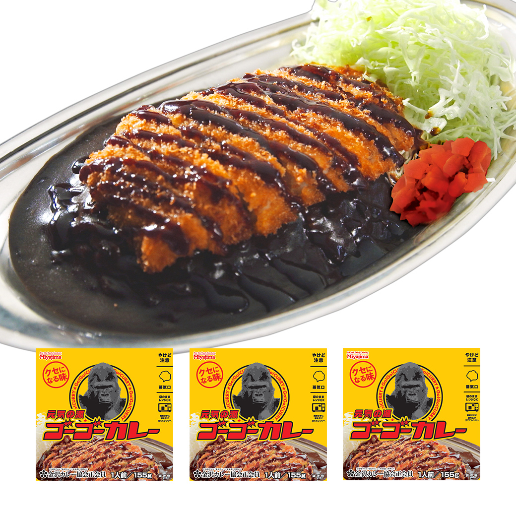 元気の源 ゴーゴーカレー 155g×3箱