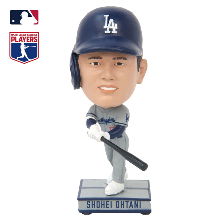 MLB公式ライセンス ドジャース 大谷翔平 ボブルヘッド人形 ビジター・バッター 4.5インチ