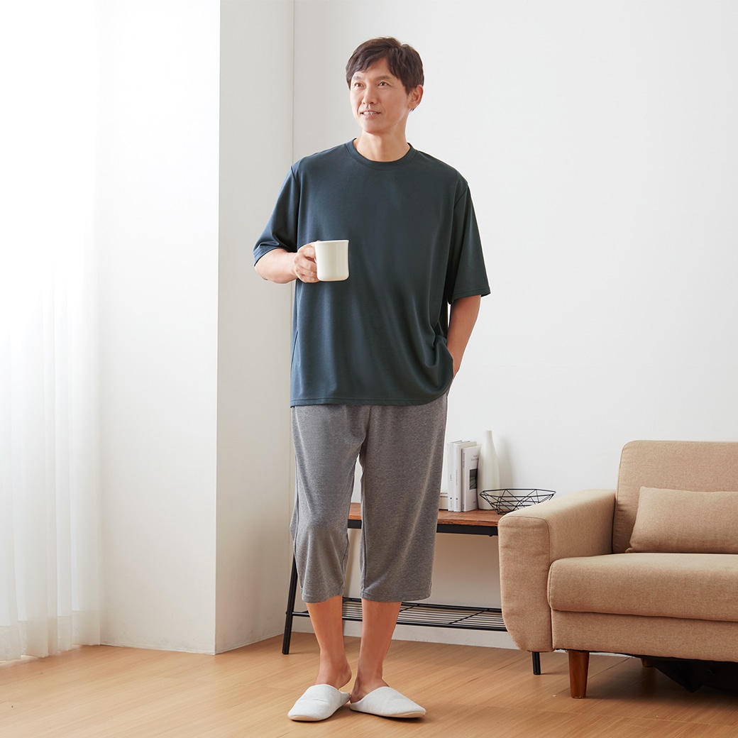 一般医療機器認証 リカバリーウェア リカバリーケア メンズゆったり半袖シャツ よりどり2枚組
