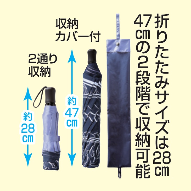 晴雨兼用 折りたたみ遮熱日傘