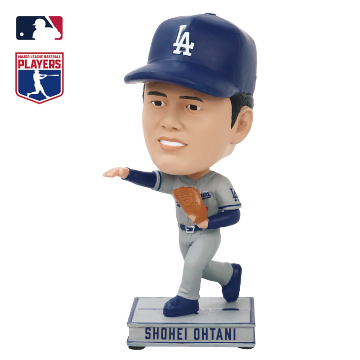 MLB公式ライセンス ドジャース 大谷翔平 ボブルヘッド人形 ビジター・ピッチャー 4.5インチ