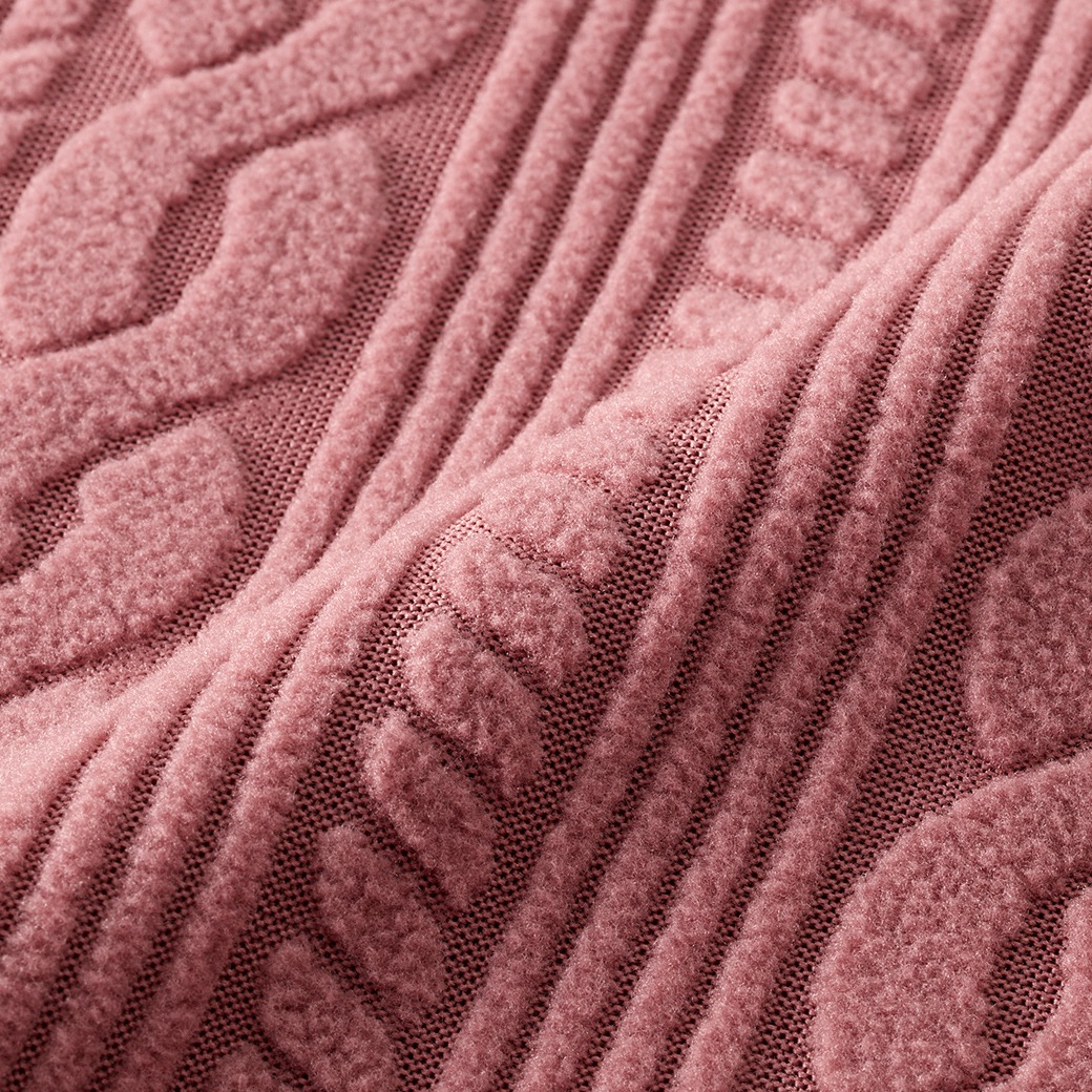 フリースケーブル柄 かっぽう 2色組 同サイズ