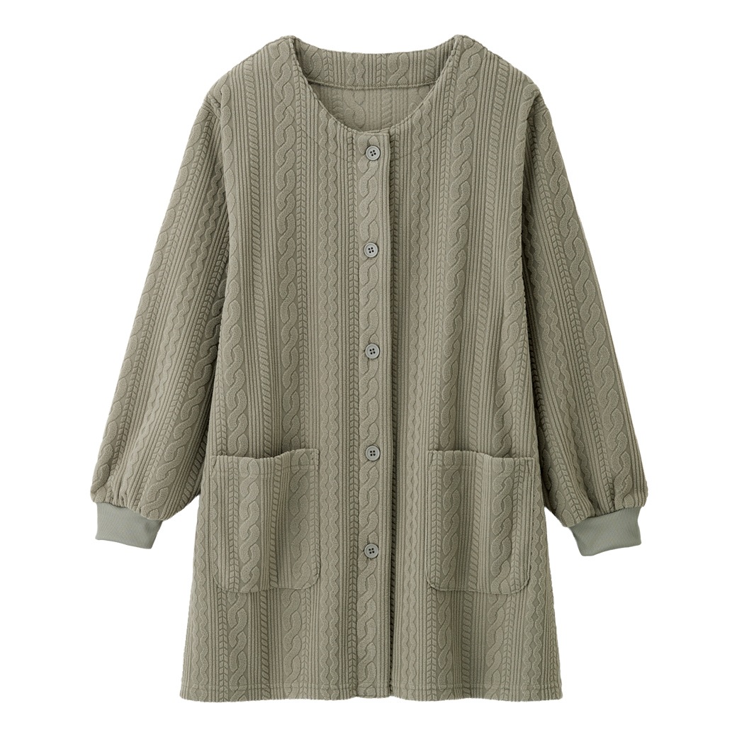 フリースケーブル柄 かっぽう 2色組 同サイズ