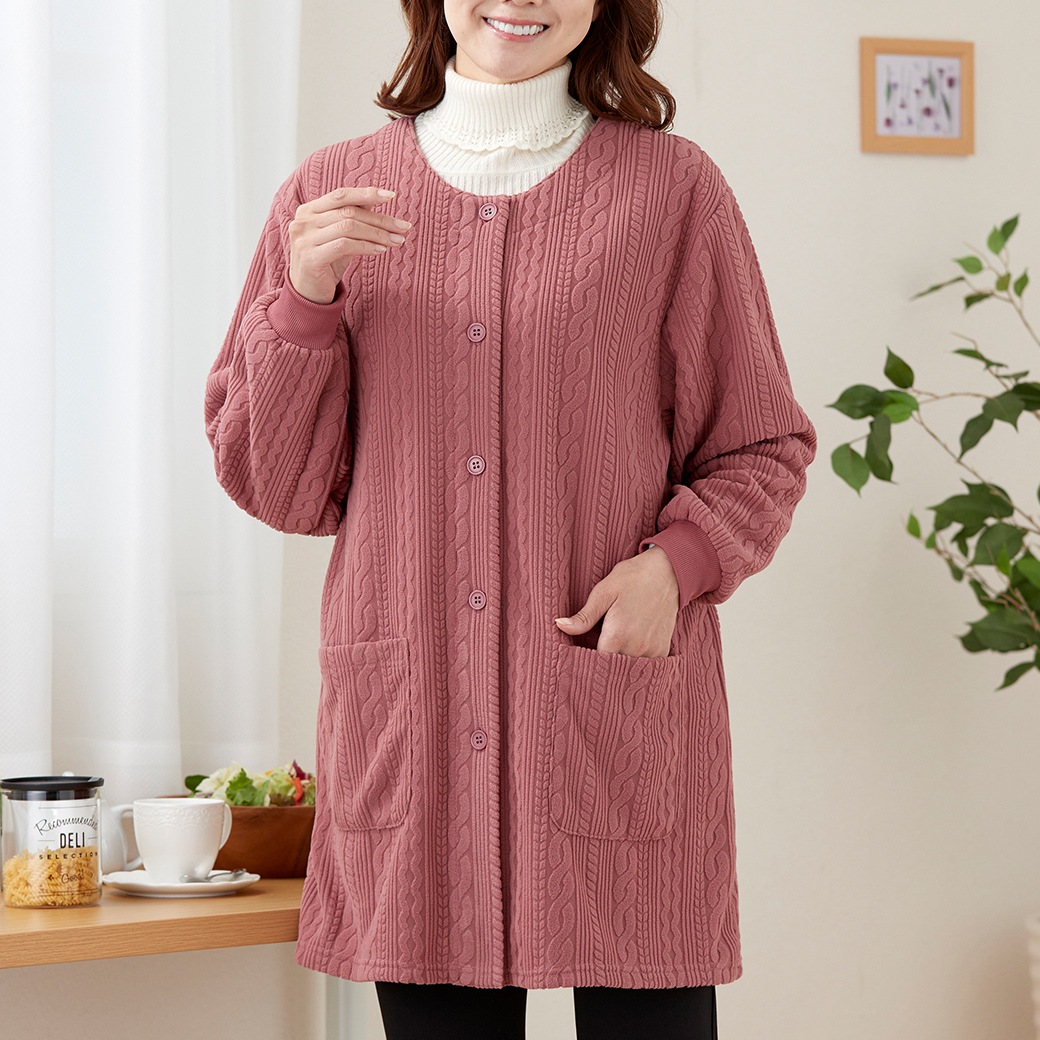 フリースケーブル柄 かっぽう 2色組 同サイズ