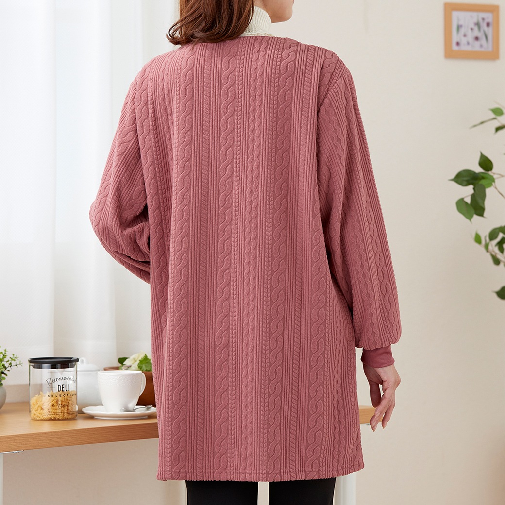 フリースケーブル柄 かっぽう 2色組 同サイズ