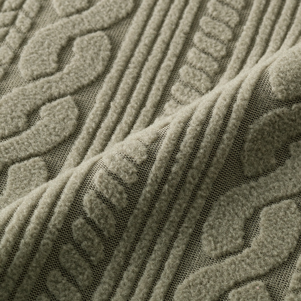 フリースケーブル柄 かっぽう 2色組 同サイズ