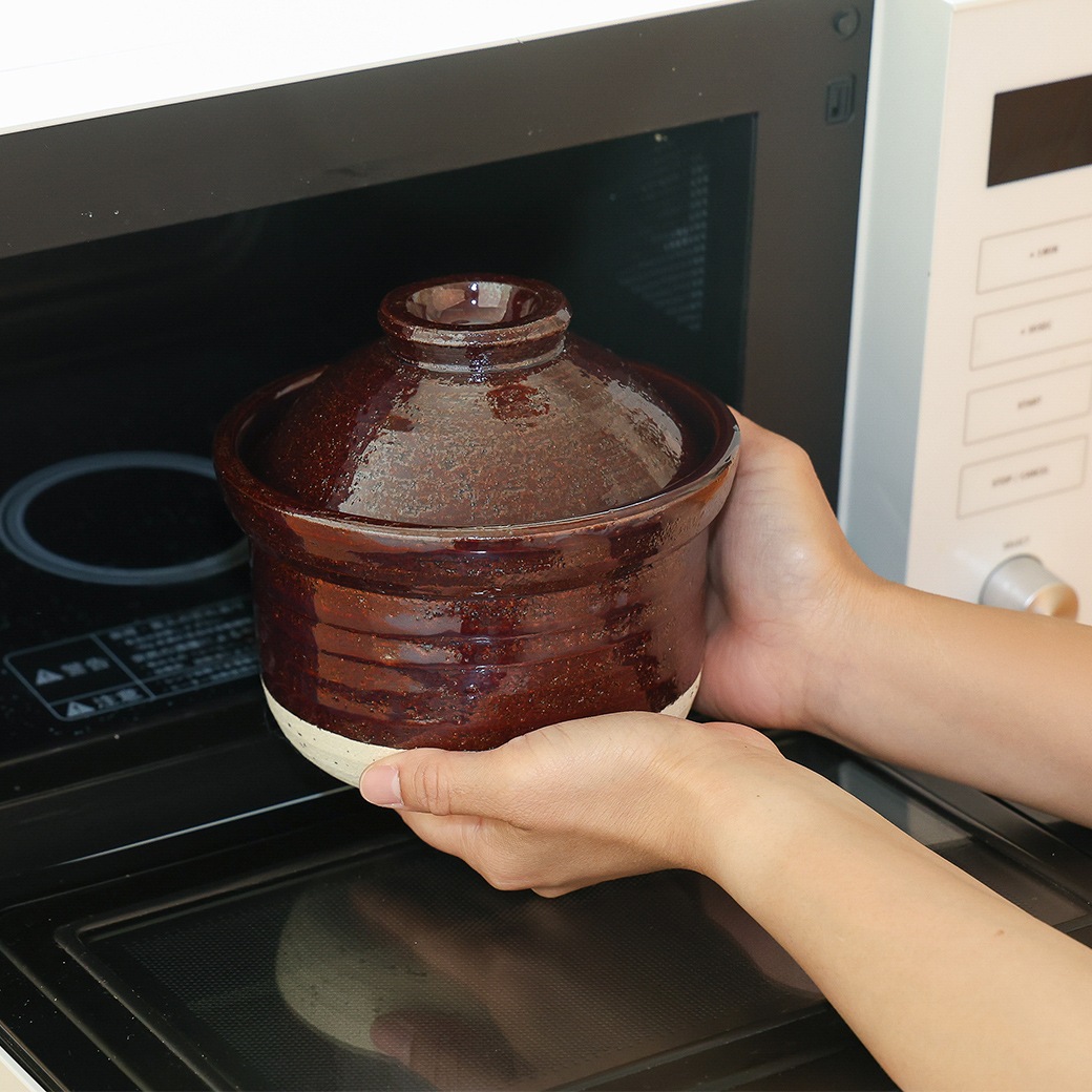 万古焼 レンジでご飯が炊ける土鍋