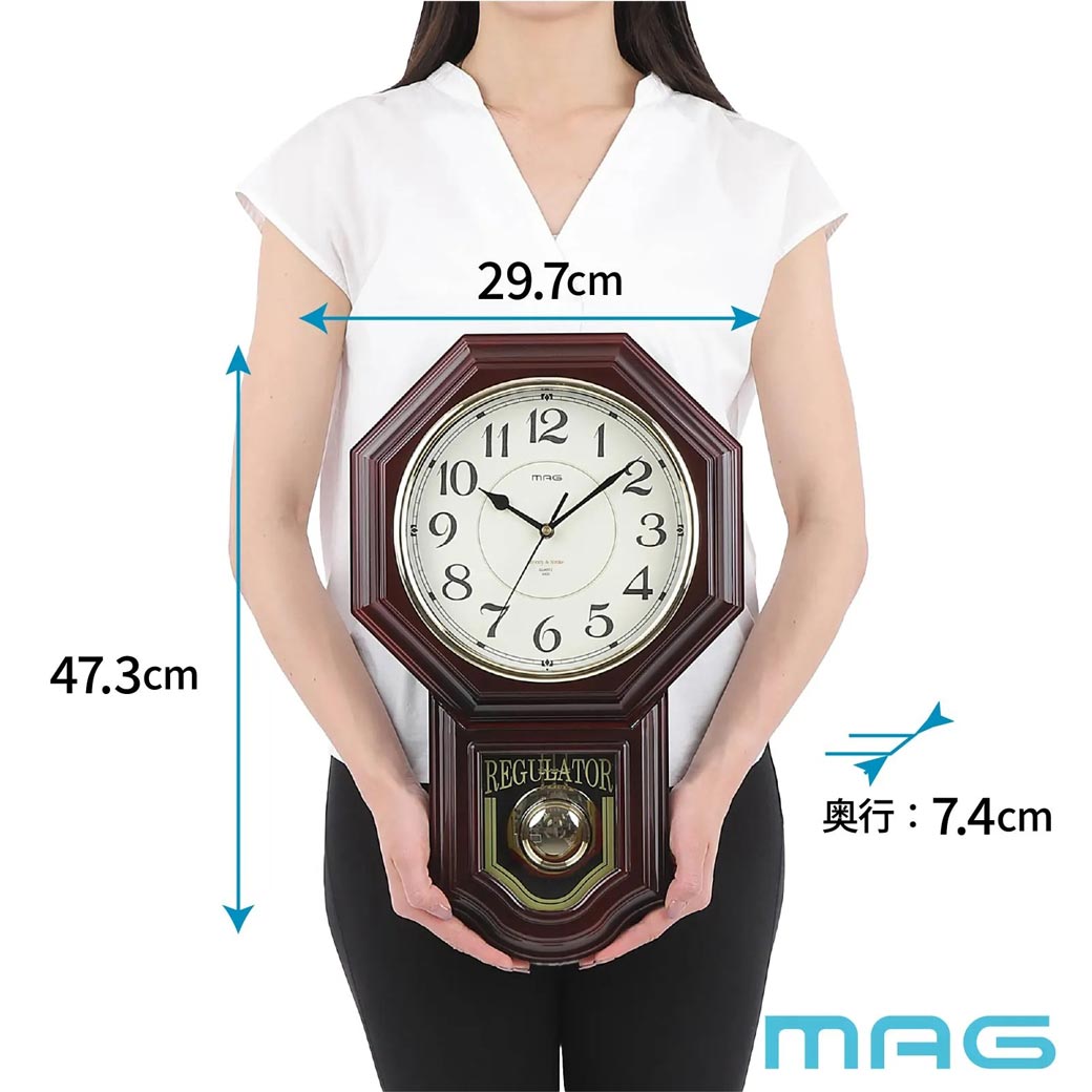 アンティーク調時報振り子時計 W828BRZ