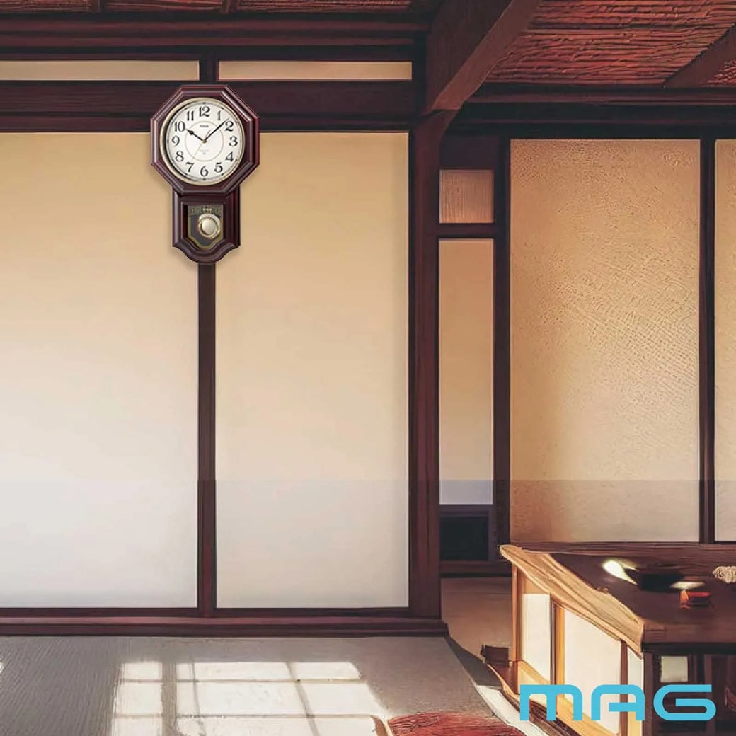 アンティーク調時報振り子時計 W828BRZ